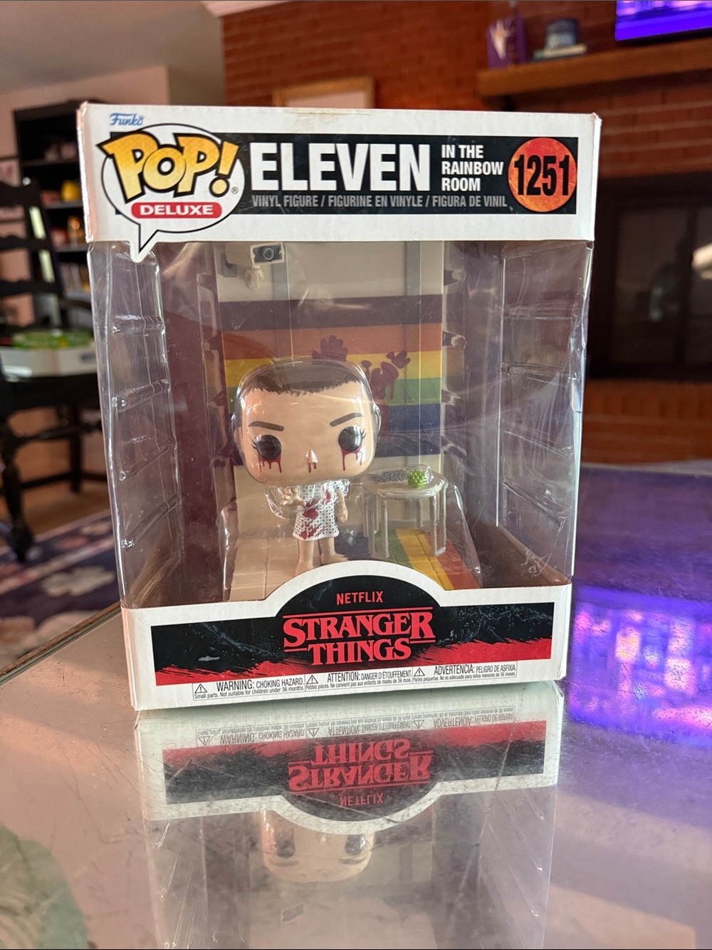Funko Deluxe Eleven Vinyl Figure with Rainbow Backdrop - Multicolor